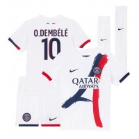 Maglie da calcio Paris Saint-Germain Ousmane Dembele #10 Seconda Maglia Bambino 2024-25 Manica Corta (+ Pantaloni corti)